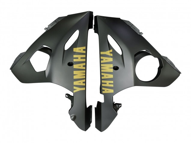 Beste Yamaha YZF 600 R6 Motorrad Verkleidung 2005 - Grau Matt Schwarz Gold