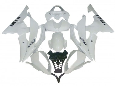 Beste Yamaha YZF 600 R6 Motorrad Verkleidung 2008-2016 - Glanzendes Weiss