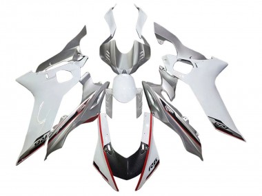 Beste Yamaha YZF 600 R6 Motorrad Verkleidung 2017-2023 - Silber Weiss Rot Schwarz