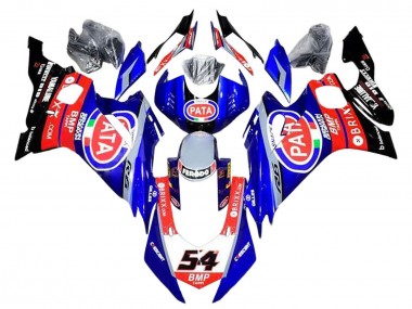 Beste Yamaha YZF 600 R6 Motorrad Verkleidung 2017-2023 - Rot Blau Schwarz Pata