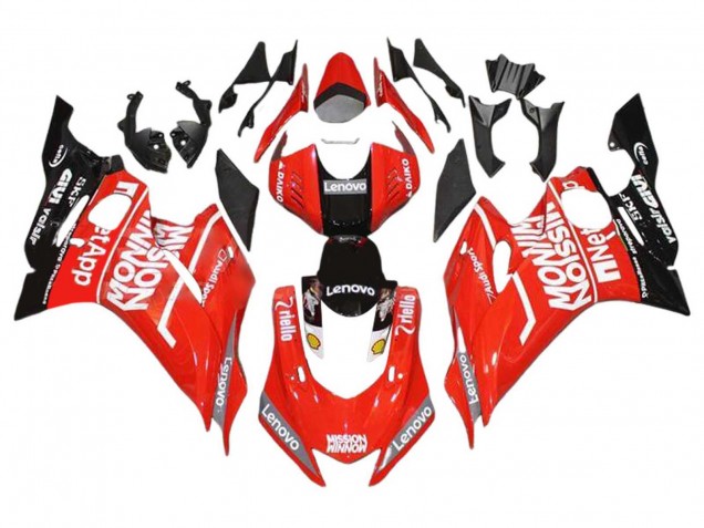 Beste Yamaha YZF 600 R6 Motorrad Verkleidung 2017-2025 - Rot Schwarz