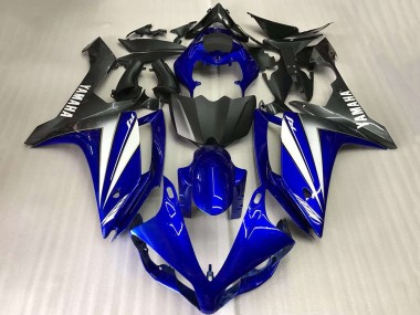Beste Yamaha YZF R1 Motorrad Verkleidung 2007-2008 - Blau Weiss Matt Schwarz