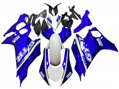 Beste Yamaha YZF 600 R6 Motorrad Verkleidung 2017-2025 - Weiss Blau GYTR