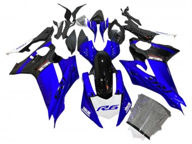 Beste Yamaha YZF 600 R6 Motorrad Verkleidung 2017-2023 - Blau Schwarz Weiss