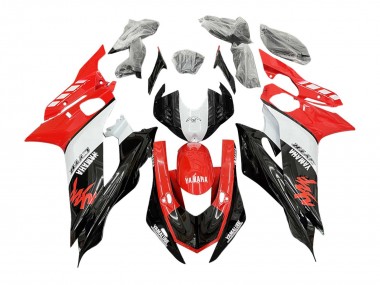 Beste Yamaha YZF 600 R6 Motorrad Verkleidung 2017-2025 - Weiss Rot Schwarz GYTR Yamalube