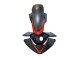 Beste Honda CBR250RR Motorrad Verkleidung 2011-2015 - Matt Schwarz Rot Streifen