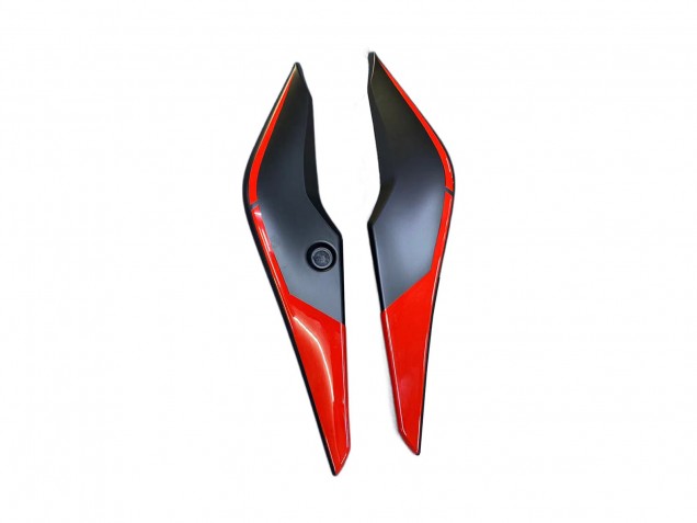 Beste Honda CBR250RR Motorrad Verkleidung 2011-2015 - Matt Schwarz Rot Streifen