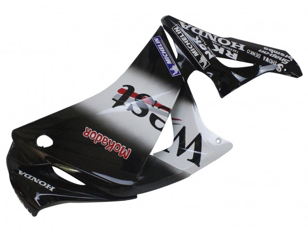 Beste Honda CBR250RR Motorrad Verkleidung 2011-2015 - Glanzendes Schwarz Weiss West Rot HRC 62