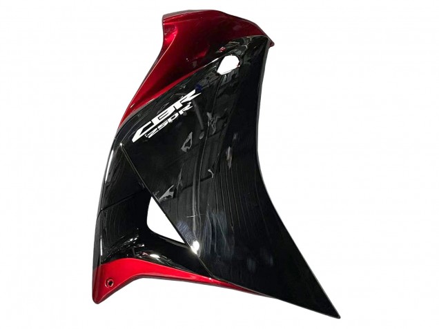 Beste Honda CBR250RR Motorrad Verkleidung 2011-2015 - Glanzendes Schwarz Rot