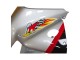 Beste Honda VTR1000 Motorrad Verkleidung 2000-2006 - Silber Rot Schwarz Streifen Rennen