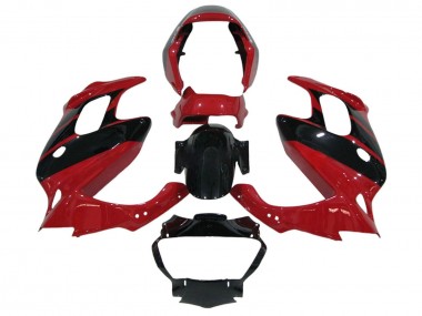 Beste Honda VTR1000F Motorrad Verkleidung 1997-2005 - Rot Glanzendes Schwarz