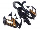 Beste Honda VTR1000F Motorrad Verkleidung 1997-2005 - Glanzendes Schwarz Gold