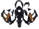 Beste Honda VTR1000F Motorrad Verkleidung 1997-2005 - Glanzendes Schwarz Gold