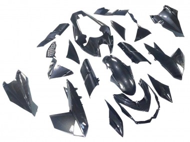 Beste Kawasaki Z1000 Motorrad Verkleidung 2010-2013 - Schwarze Carbonfaser