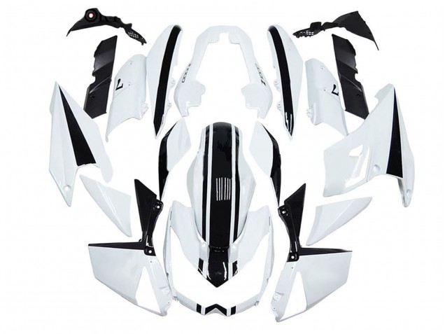 Beste Kawasaki Z1000 Motorrad Verkleidung 2010-2013 - Weiss Schwarz