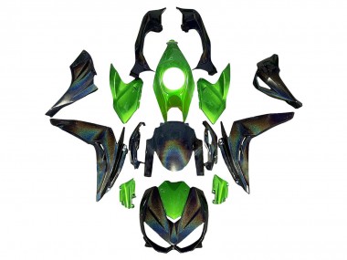 Beste Kawasaki Z1000 Motorrad Verkleidung 2014-2019 - Grun Regenbogen