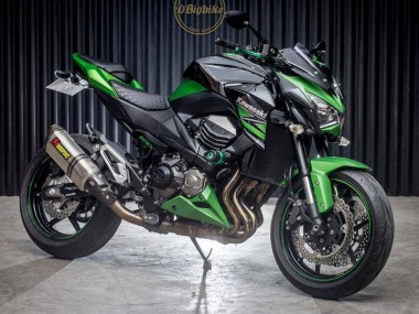 Beste Kawasaki Z800 Motorrad Verkleidung 2013-2018 - Grun Glanzendes Schwarz