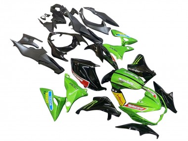 Beste Kawasaki Z800 Motorrad Verkleidung 2013-2018 - Grun Glanzendes Schwarz Rot Gelb