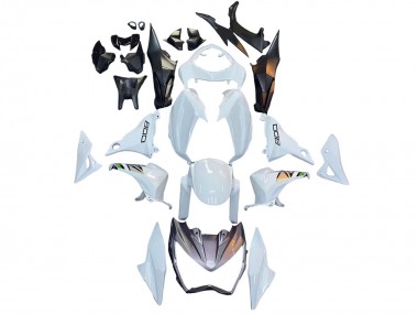 Beste Kawasaki Z800 Motorrad Verkleidung 2013-2018 - Weiss Grun Silber Schwarz
