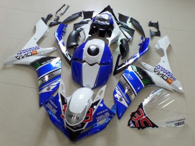 Beste Yamaha YZF R1 Motorrad Verkleidung 2007-2008 - Weiss Blau Schwarz Grun Monster Yamalube