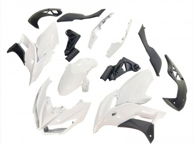 Beste Kawasaki Versys 650 Motorrad Verkleidung 2015-2021 - Weiss Matt Schwarz