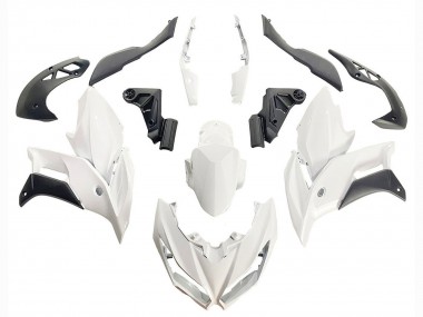 Beste Kawasaki Versys 650 Motorrad Verkleidung 2015-2021 - Weiss Matt Schwarz