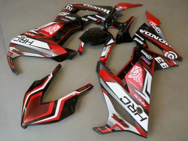 Beste Honda CBR650R Motorrad Verkleidung 2019-2020 - Weiss Rot Glanzendes Schwarz HRC