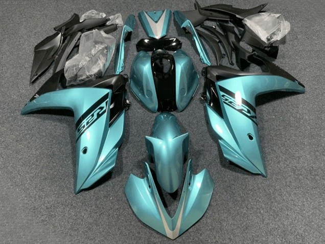 Beste Yamaha YZF R3/R25 Motorrad Verkleidung 2015-2018 - Hellblau Schwarz