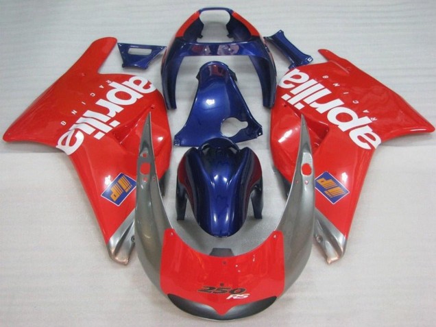 Beste Aprilia RS250 Motorrad Verkleidung 1995-1997 - Rot Silber Blau Weiss