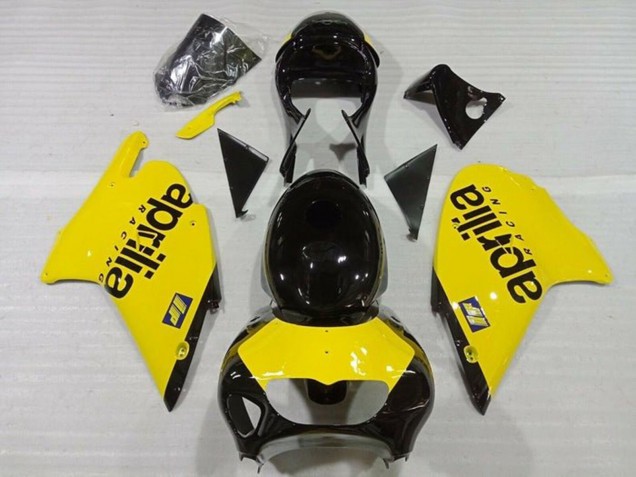 Beste Aprilia RS250 Motorrad Verkleidung 1999-2004 - Gelb Glanzendes Schwarz