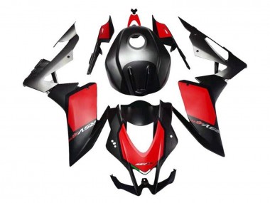 Beste Aprilia RSV4 1000 Motorrad Verkleidung 2016-2020 - Matt Schwarz Rot Grau