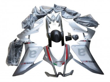 Beste Aprilia RSV4 1000 Motorrad Verkleidung 2016-2020 - Silber Grau Rot Schwarz