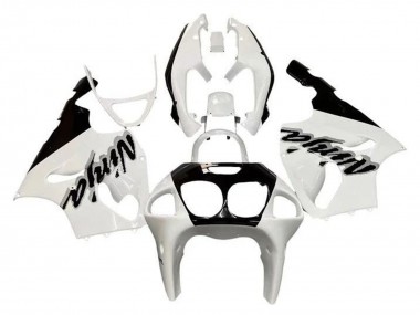 Beste Kawasaki ZX7R Motorrad Verkleidung 1996-2003 - Weiss Schwarz