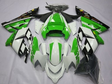 Beste Kawasaki ZX10R Motorrad Verkleidung 2004-2005 - Weiss Grun