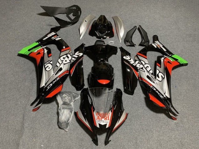 Beste Kawasaki ZX10R Motorrad Verkleidung 2016-2020 - Glanzendes Schwarz Rot Silber Grun
