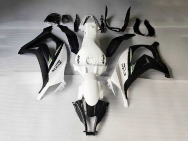 Beste Kawasaki ZX10R Motorrad Verkleidung 2016-2020 - Weiss Schwarz Grun Streifen
