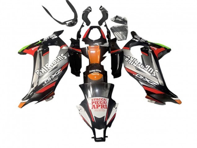 Beste Kawasaki ZX10R Motorrad Verkleidung 2016-2020 - Silber Schwarz Rot Orange Superbike