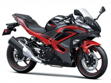 Beste Kawasaki Ninja 500 EX500R Motorrad Verkleidung 2024-2025 - Schwarz Rot Grau Camouflage