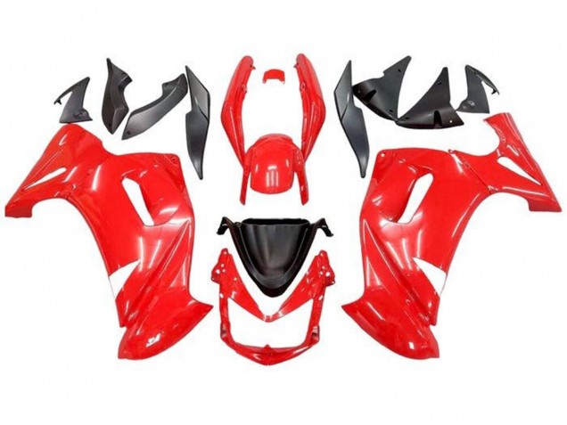 Beste Kawasaki Ninja 650 EX650 Motorrad Verkleidung 2006-2008 - Rot Schwarz