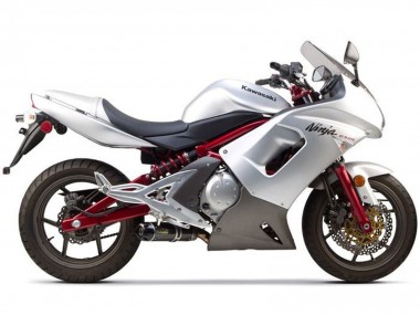 Beste Kawasaki Ninja 650 EX650 Motorrad Verkleidung 2006-2008 - Silber Schwarz Rot
