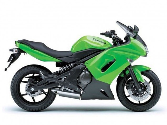 Beste Kawasaki Ninja 650 EX650 Motorrad Verkleidung 2006-2008 - Grun Matt Schwarz