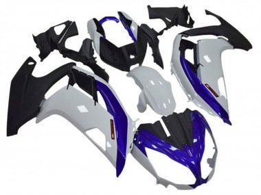 Beste Kawasaki Ninja 650 EX650 Motorrad Verkleidung 2012-2016 - Weiss Blau Matt Schwarz