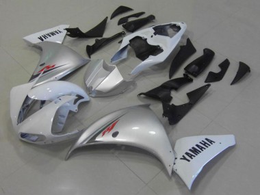 Beste Yamaha YZF R1 Motorrad Verkleidung 2012-2014 - Weiss Silber