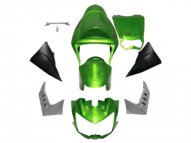 Beste Kawasaki Z1000 Motorrad Verkleidung 2003-2006 - Grun Matt Schwarz