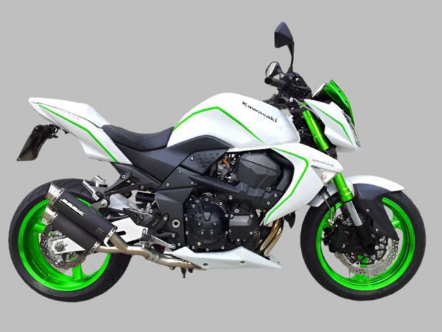 Beste Kawasaki Z1000 Motorrad Verkleidung 2007-2009 - Weiss Grun