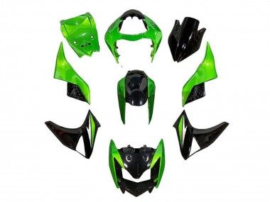 Beste Kawasaki Z1000 Motorrad Verkleidung 2007-2009 - Grun Glanzendes Schwarz