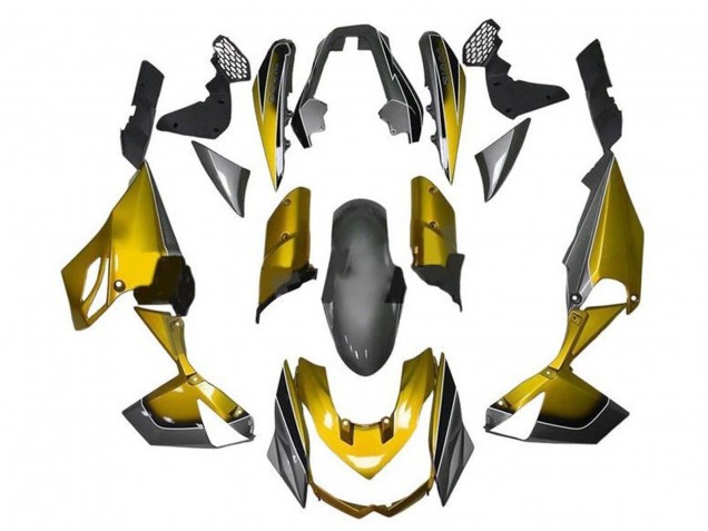 Beste Kawasaki Z1000 Motorrad Verkleidung 2010-2013 - Gold