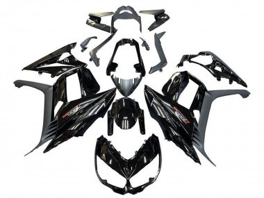 Beste Kawasaki Z1000SX Motorrad Verkleidung 2010-2016 - Glanzendes Schwarz
