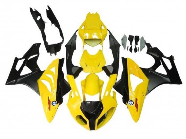 Beste BMW S1000RR Motorrad Verkleidung 2009-2014 - Gelb Matt Schwarz