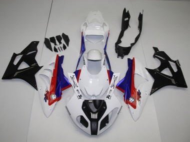 Beste BMW S1000RR Komplette Abs Verkleidung Kit 2009-2014 - Weiss Rot Blau Glanzendes Schwarz